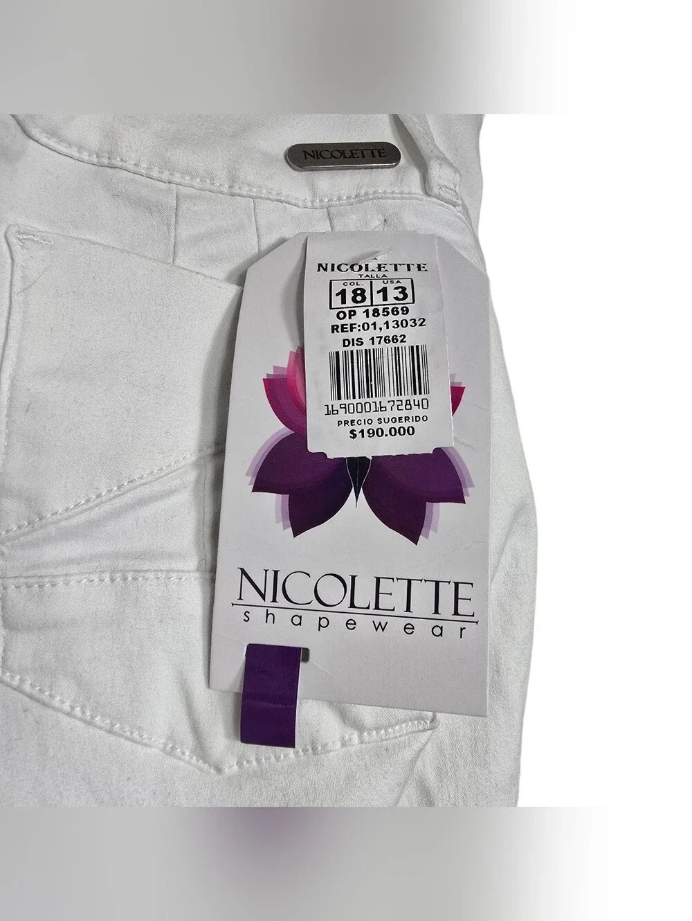 Nicolette pants size